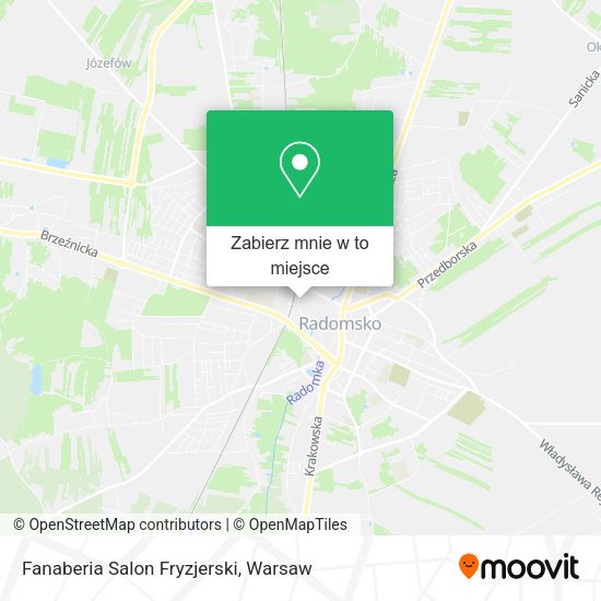 Mapa Fanaberia Salon Fryzjerski