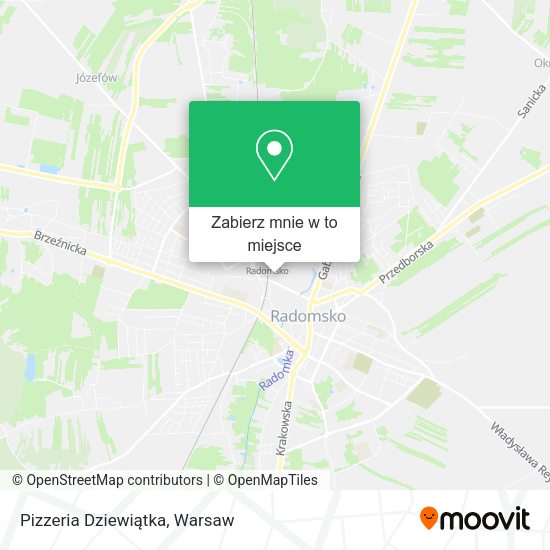 Mapa Pizzeria Dziewiątka