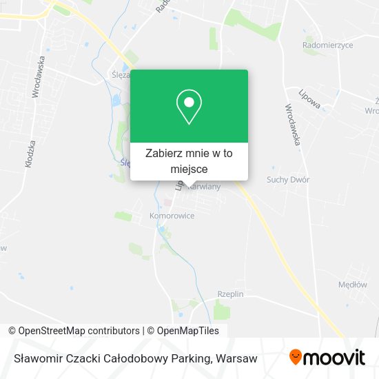 Mapa Sławomir Czacki Całodobowy Parking