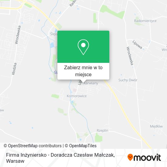 Mapa Firma Inżyniersko - Doradcza Czesław Małczak