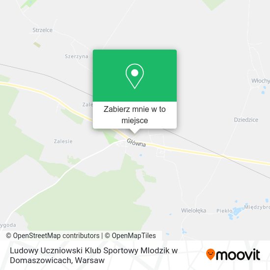 Mapa Ludowy Uczniowski Klub Sportowy Mlodzik w Domaszowicach