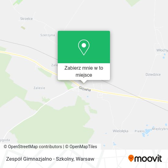 Mapa Zespół Gimnazjalno - Szkolny