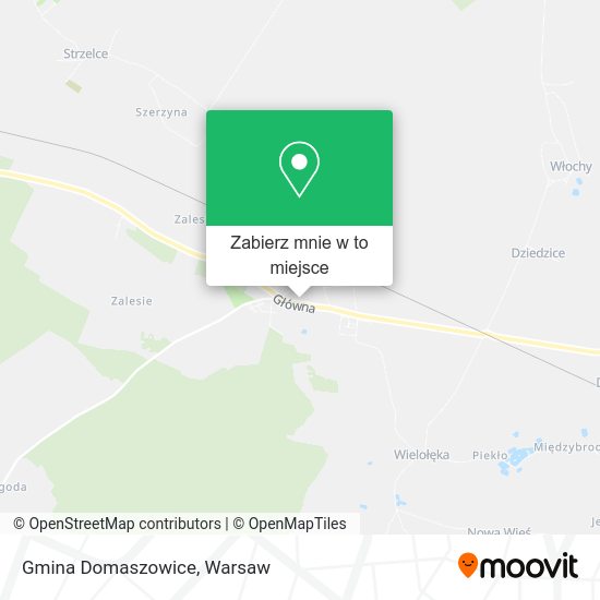 Mapa Gmina Domaszowice