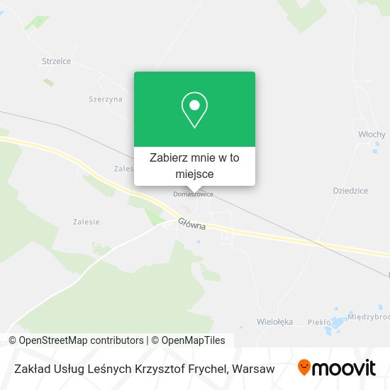 Mapa Zakład Usług Leśnych Krzysztof Frychel