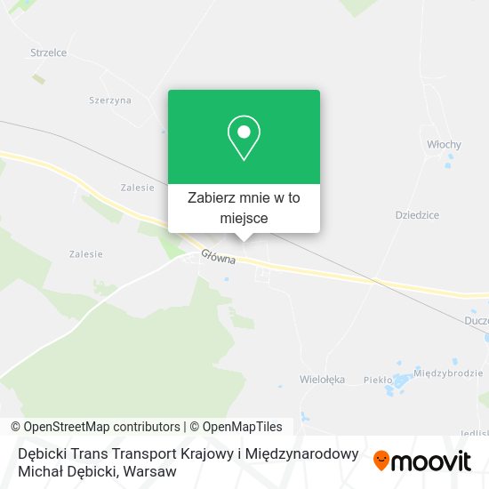 Mapa Dębicki Trans Transport Krajowy i Międzynarodowy Michał Dębicki