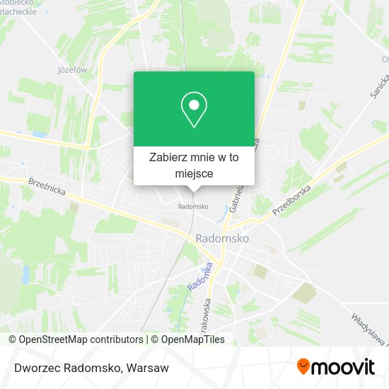 Mapa Dworzec Radomsko