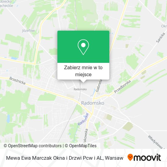 Mapa Mewa Ewa Marczak Okna i Drzwi Pcw i AL