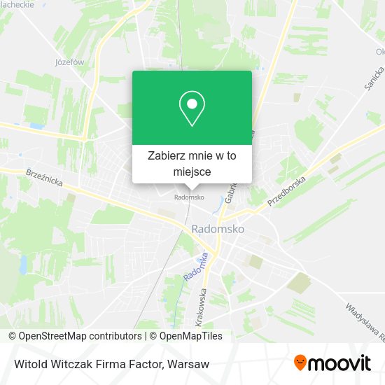 Mapa Witold Witczak Firma Factor