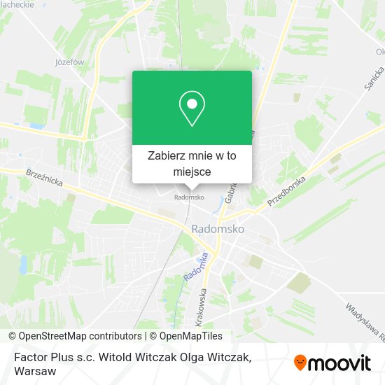 Mapa Factor Plus s.c. Witold Witczak Olga Witczak