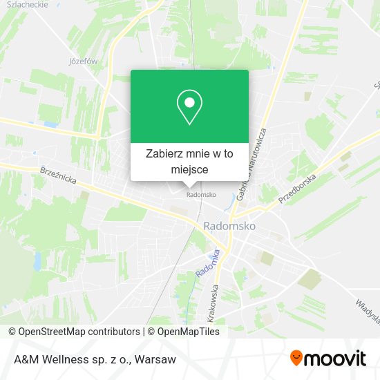 Mapa A&M Wellness sp. z o.