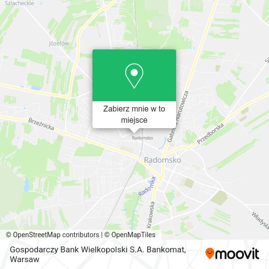 Mapa Gospodarczy Bank Wielkopolski S.A. Bankomat