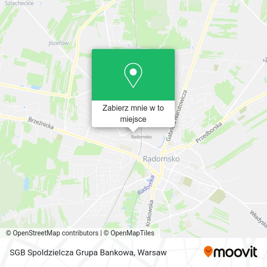 Mapa SGB Spoldzielcza Grupa Bankowa