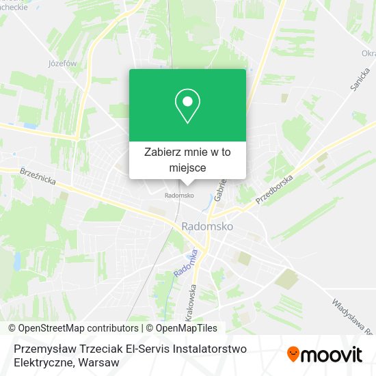 Mapa Przemysław Trzeciak El-Servis Instalatorstwo Elektryczne