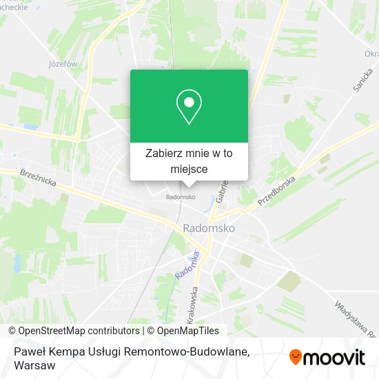 Mapa Paweł Kempa Usługi Remontowo-Budowlane