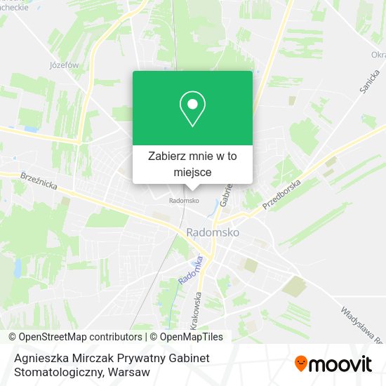 Mapa Agnieszka Mirczak Prywatny Gabinet Stomatologiczny