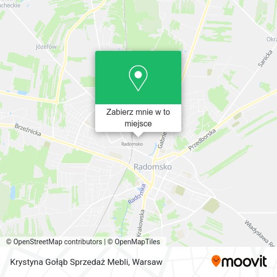 Mapa Krystyna Gołąb Sprzedaż Mebli