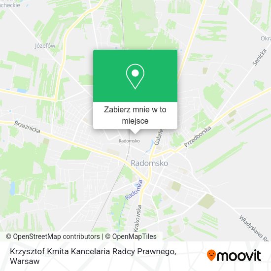 Mapa Krzysztof Kmita Kancelaria Radcy Prawnego