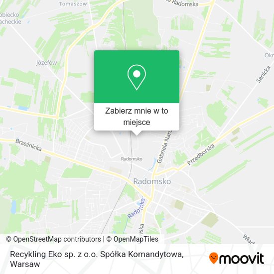 Mapa Recykling Eko sp. z o.o. Spółka Komandytowa