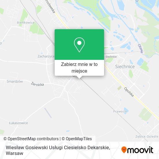 Mapa Wiesław Gosiewski Usługi Ciesielsko Dekarskie