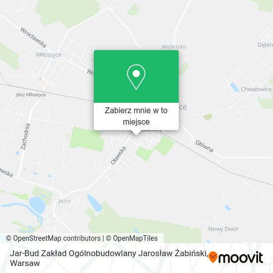 Mapa Jar-Bud Zakład Ogólnobudowlany Jarosław Żabiński