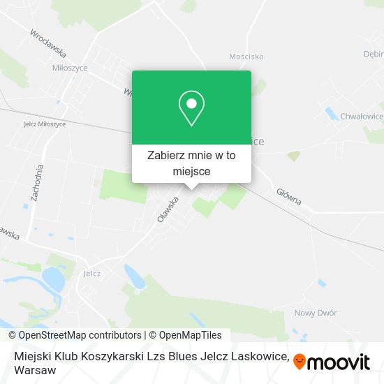 Mapa Miejski Klub Koszykarski Lzs Blues Jelcz Laskowice