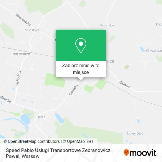 Mapa Speed Pablo Uslugi Transportowe Zebranowicz Pawel