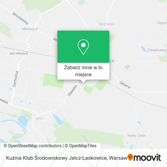 Mapa Kuźnia Klub Środowiskowy Jelcz-Laskowice