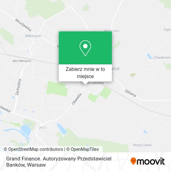 Mapa Grand Finance. Autoryzowany Przedstawiciel Banków