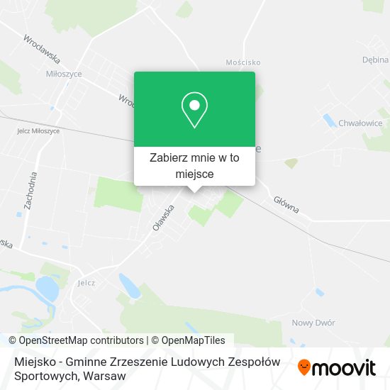 Mapa Miejsko - Gminne Zrzeszenie Ludowych Zespołów Sportowych