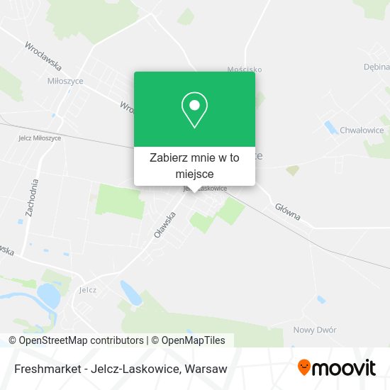 Mapa Freshmarket - Jelcz-Laskowice