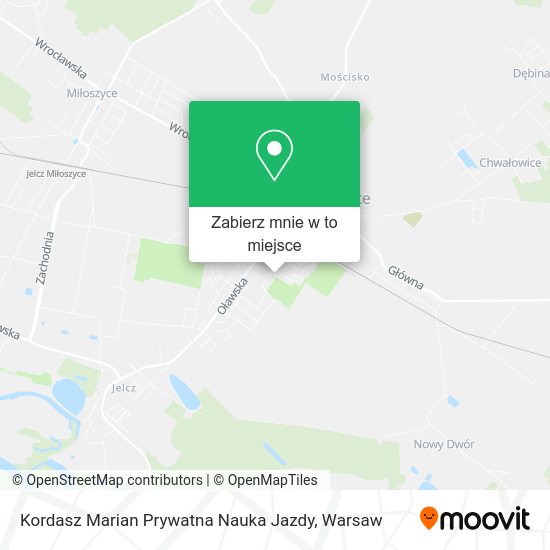 Mapa Kordasz Marian Prywatna Nauka Jazdy