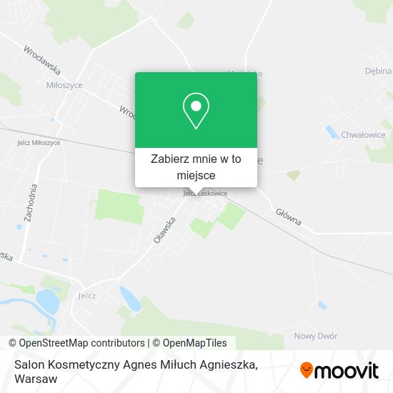 Mapa Salon Kosmetyczny Agnes Miłuch Agnieszka