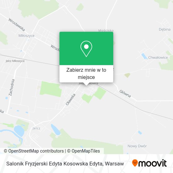 Mapa Salonik Fryzjerski Edyta Kosowska Edyta