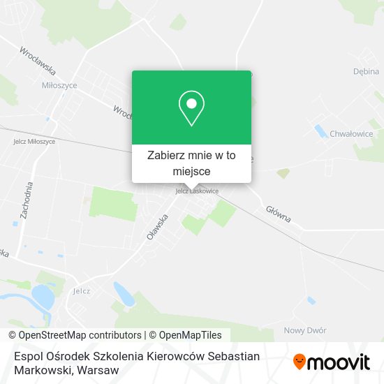 Mapa Espol Ośrodek Szkolenia Kierowców Sebastian Markowski