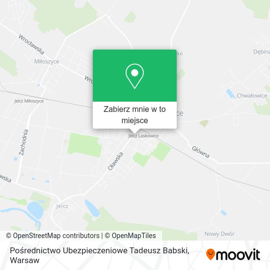 Mapa Pośrednictwo Ubezpieczeniowe Tadeusz Babski