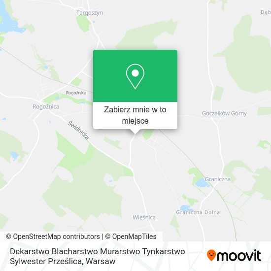 Mapa Dekarstwo Blacharstwo Murarstwo Tynkarstwo Sylwester Prześlica