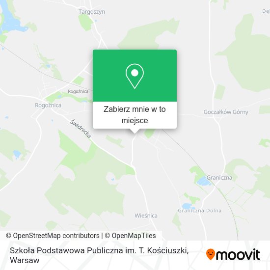 Mapa Szkoła Podstawowa Publiczna im. T. Kościuszki