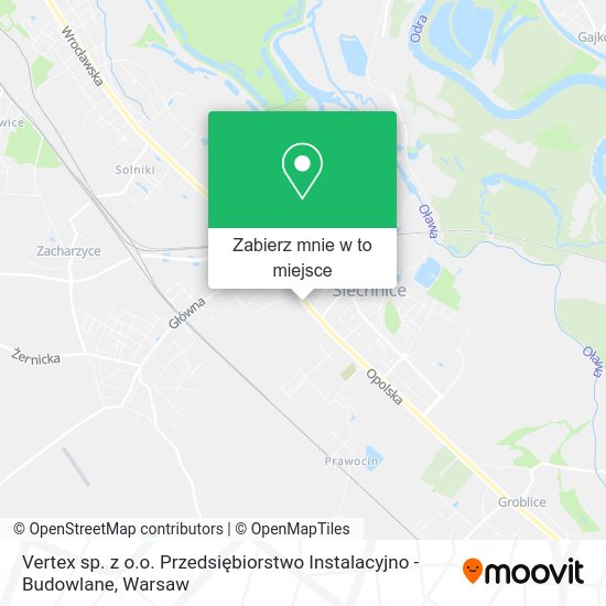 Mapa Vertex sp. z o.o. Przedsiębiorstwo Instalacyjno - Budowlane