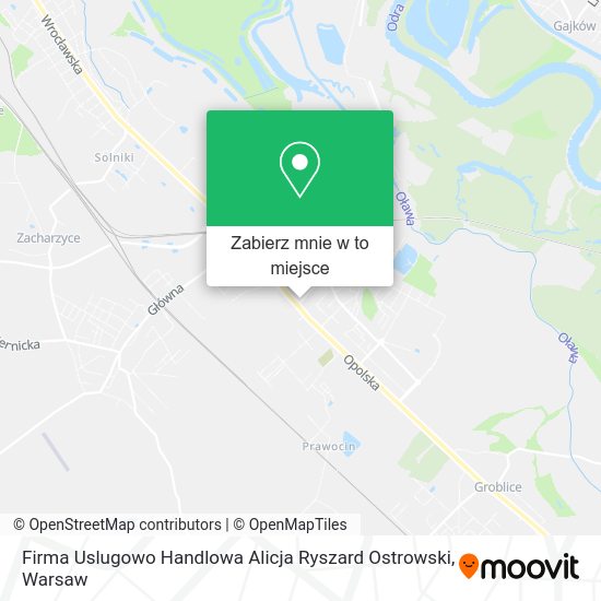 Mapa Firma Uslugowo Handlowa Alicja Ryszard Ostrowski