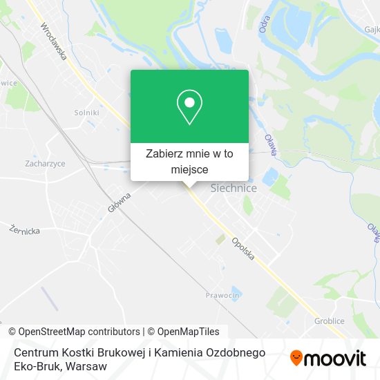 Mapa Centrum Kostki Brukowej i Kamienia Ozdobnego Eko-Bruk