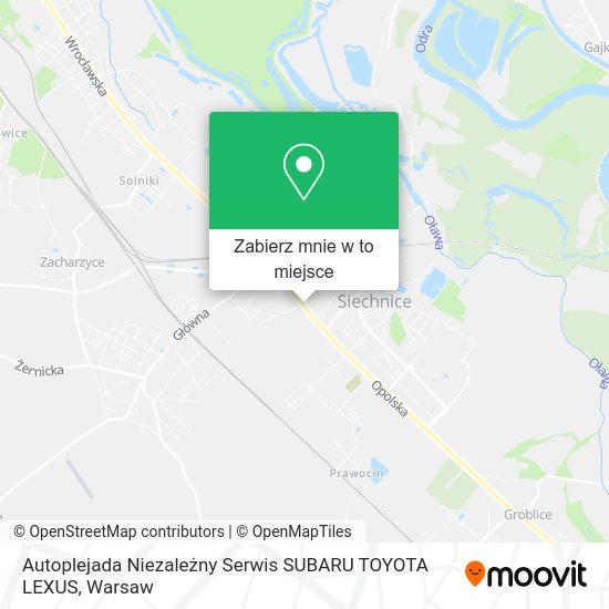 Mapa Autoplejada Niezależny Serwis SUBARU TOYOTA LEXUS