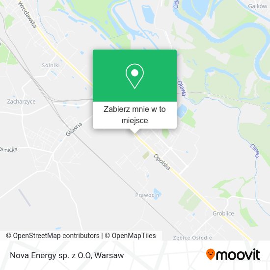 Mapa Nova Energy sp. z O.O