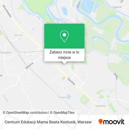 Mapa Centrum Edukacji Mama Beata Kostusik