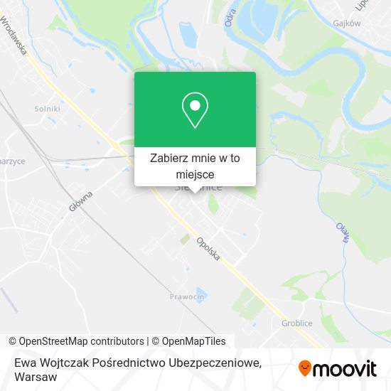 Mapa Ewa Wojtczak Pośrednictwo Ubezpeczeniowe