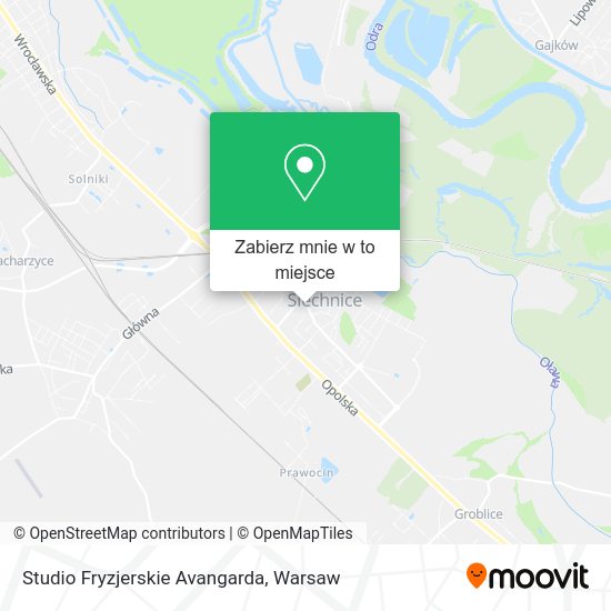 Mapa Studio Fryzjerskie Avangarda