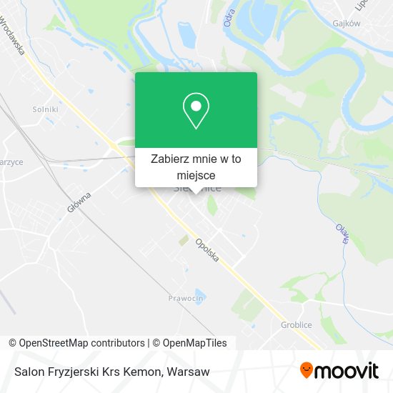 Mapa Salon Fryzjerski Krs Kemon