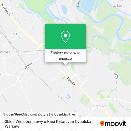 Mapa Sklep Wielobranżowy u Kasi Katarzyna Cybulska