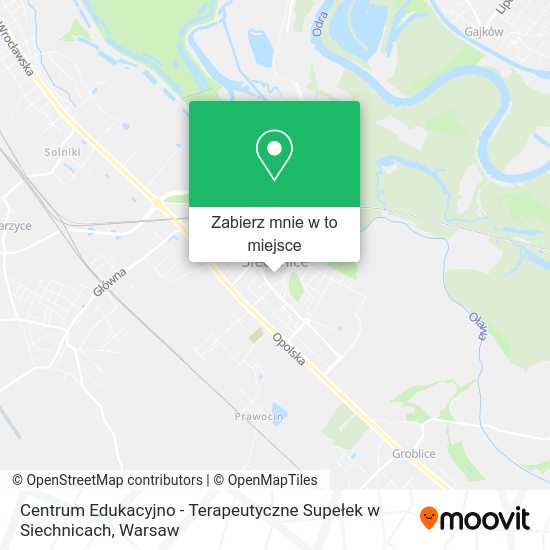 Mapa Centrum Edukacyjno - Terapeutyczne Supełek w Siechnicach