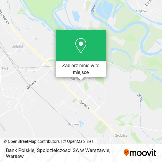 Mapa Bank Polskiej Spoldzielczosci SA w Warszawie