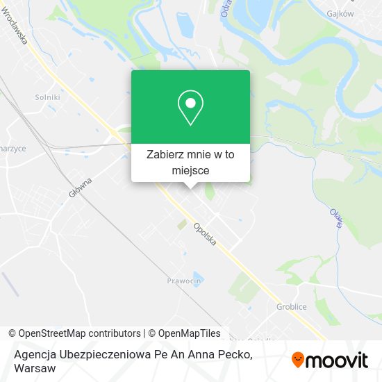 Mapa Agencja Ubezpieczeniowa Pe An Anna Pecko